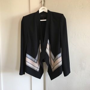 🤍 euc | bcbg | waterfall blazer w/ stripe detail
